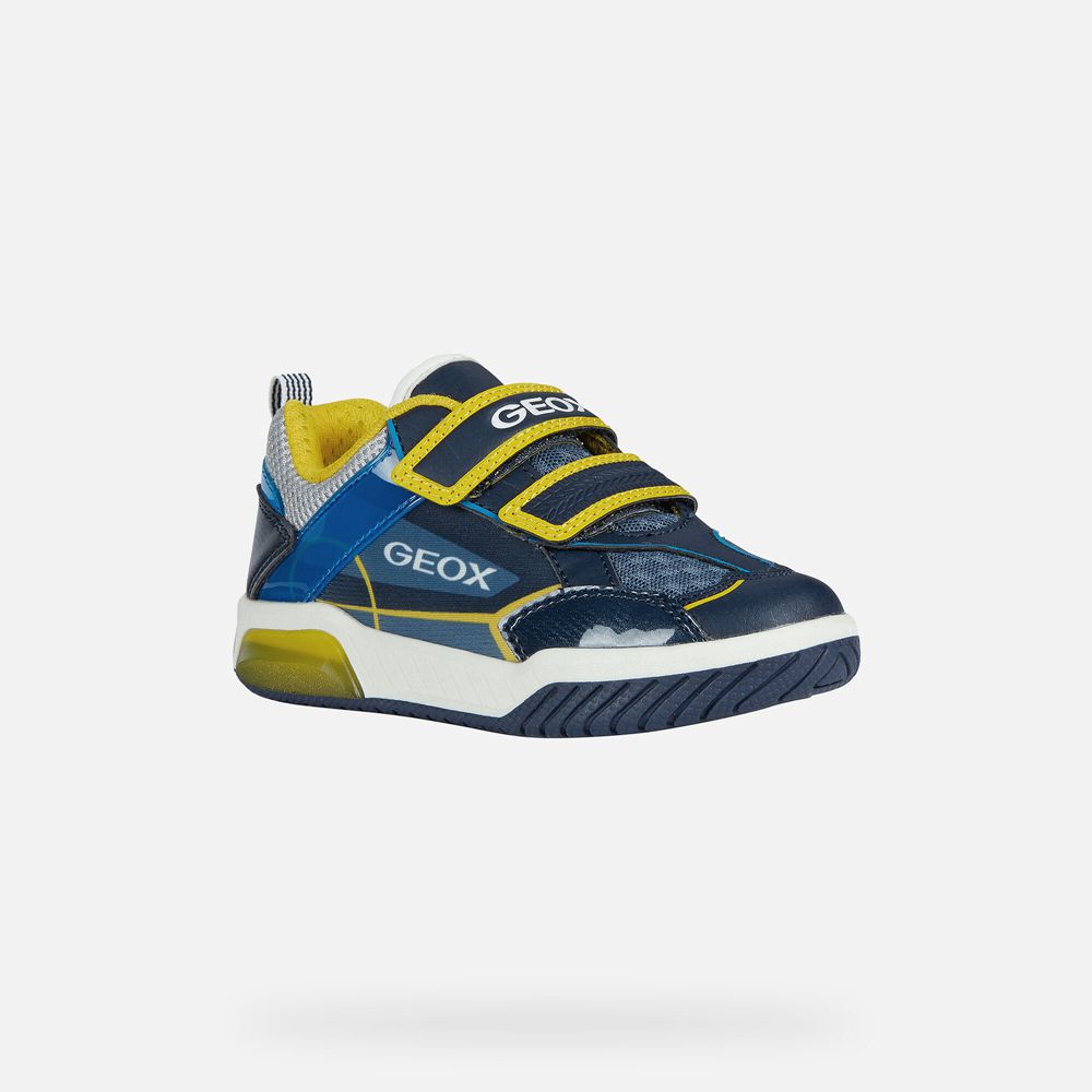 Geox Sneakers Navy/Yellow Inek - Geox Boys Shoes - FYXHPI145